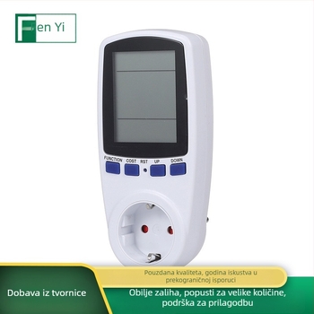 Energomjer s utičnicom, tester napona prema europskom standardu, s velikim zaslonom, model HY2051-European Standard