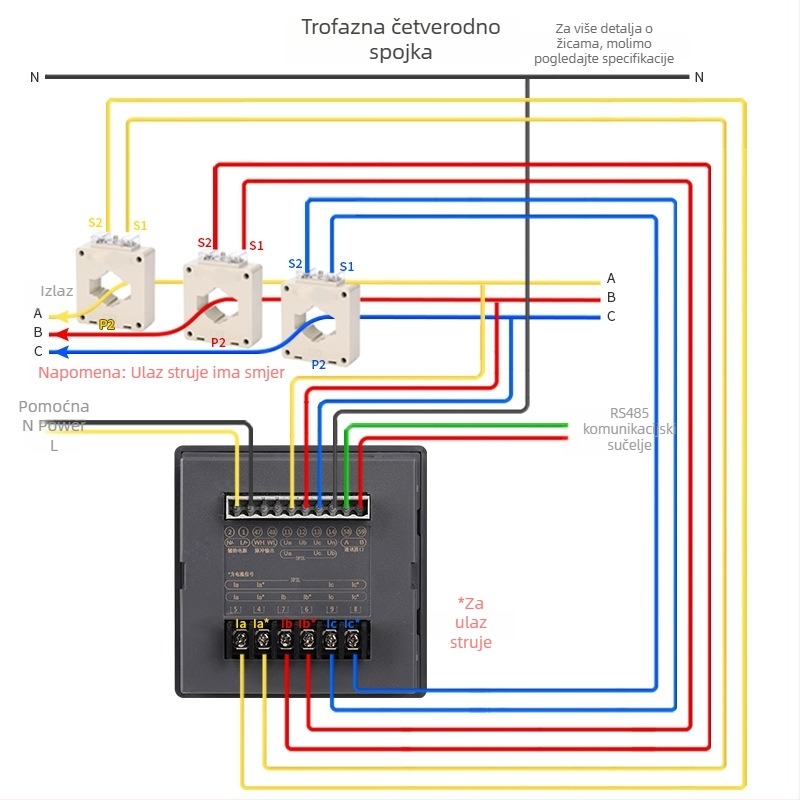 Yongnuo M19 dvostrani mjerač električne energije s mjerenjem napona, struje, snage i frekvencije — 220 V, 5 A