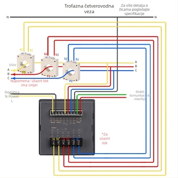Višenamjenski mjerač snage Yongnuo K20 (5 A, 220 V, RS-485)
