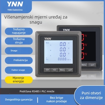 Yongnuo PAC ZPAC603/604 višenamjenski mjerni instrument za struju i napon s RS485, dvosmjerno mjerenje energije, 5 A, 220 V