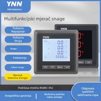 Mjerac snage D96 Yongnuo, referentno napajanje 220V, osnovna struja 5A, dvosmjerno mjerenje energije, višenamjenski s komunikacijom