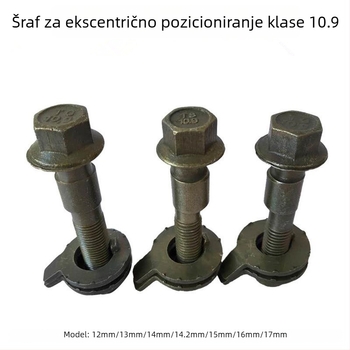 Green ekscentrični vijak camber za poravnavu četiri kotača, razred 10.9, za automobile