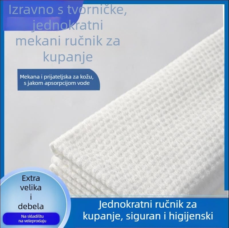 Jednokratni ručnik za kupaI{Ѝ} od pamuka-kapoka, 50/50 smjesa, brzo upijanje 0-5s, prilagodljiva obrada, dostupna privatna oznaka