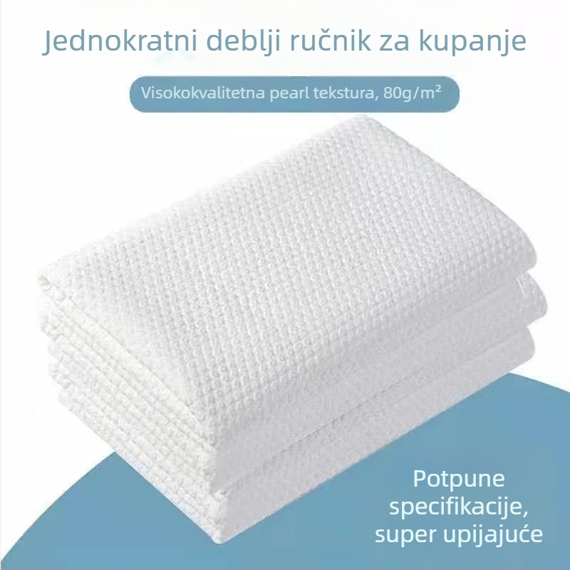 Jednokratni ručnik za kupaI{Ѝ} od pamuka-kapoka, 50/50 smjesa, brzo upijanje 0-5s, prilagodljiva obrada, dostupna privatna oznaka