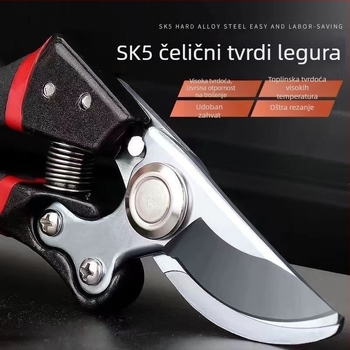 Škarice za podrezivanje SK5 visokougljični čelik za debele grane, vrt i voće, snažan profesionalni alat za podrezivanje