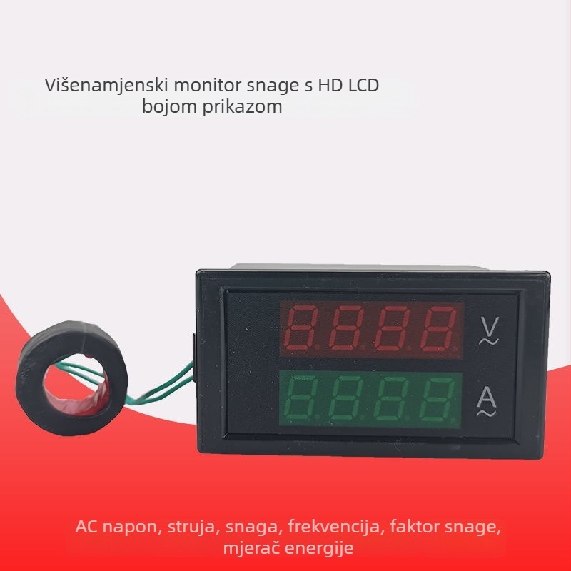 DL69-2042 AC voltmetar i ampermetar s digitalnim prikazom, dvostruki prikaz, 220/380 V, 100 A
