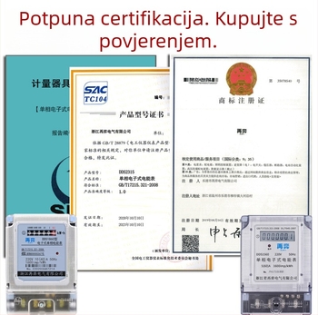 Električni mjerač energije za stanovanje u najmu, visoka preciznost, 220V, elektronički digitalni mjerač, pametni instrument
