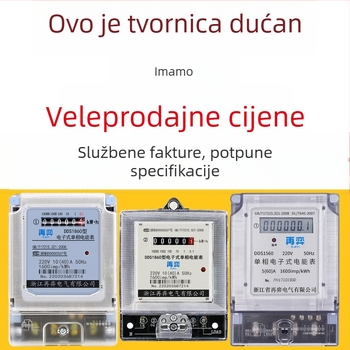 Električni mjerač energije za stanovanje u najmu, visoka preciznost, 220V, elektronički digitalni mjerač, pametni instrument