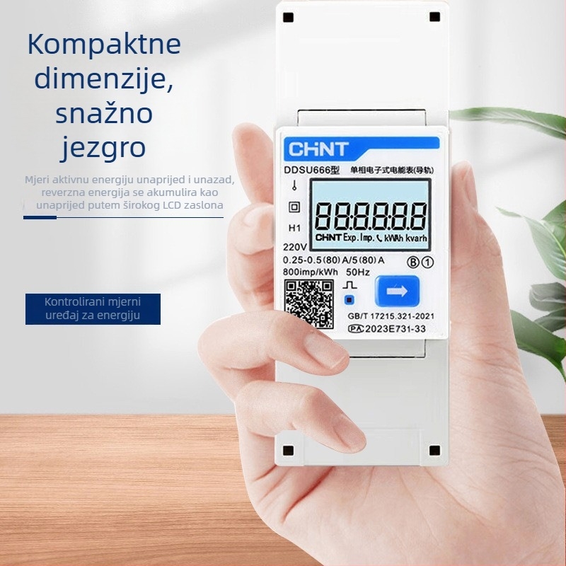 Chint DTSU666 Mjerilac energije za DIN-rail, trofazni 4-žilni, 380V, RS-485