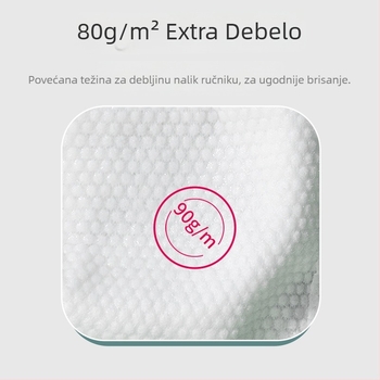 Kozmetičke pamučne maramice za lice, jednokratne, biljna vlakna, čišćenje, 1 sloj, 200 kom