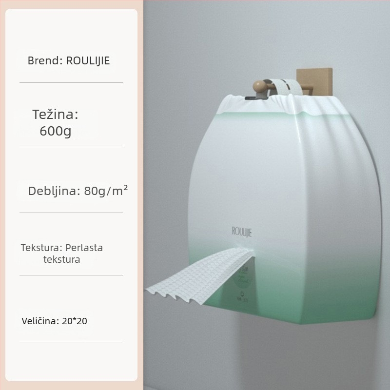 Kozmetičke pamučne maramice za lice, jednokratne, biljna vlakna, čišćenje, 1 sloj, 200 kom