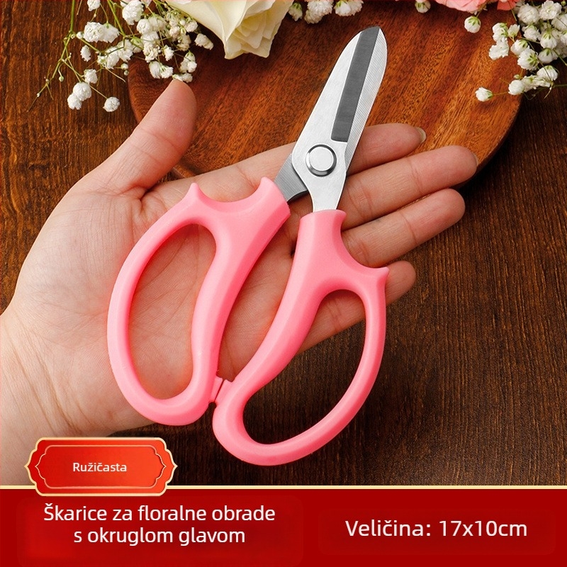 Škare za cvijeće za floriste — višenamjerne za podrezivanje, uklanjanje trnja i oblikovanje buketa
