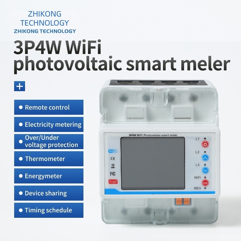 Inteligentno upravljanje trofaznim WiFi prekidačem s bojom zaslonom na dodir, zaštita od prenapona i podnapona, daljinsko upravljanje MCB