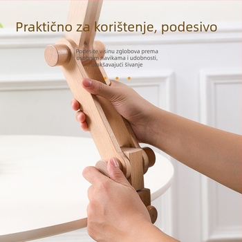 Qingfei prijenosni okvir za krstasti bod od masivnog drveta, tip E, višenamjenski okvir za izradu šivanja, ručna izrada na 11CT platnu