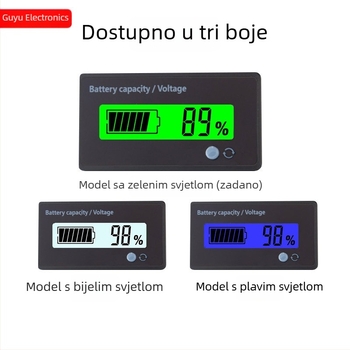 Prilagođeni prikaz napona baterije 8-120V za olovno-kiselinske i litijske baterije — Gu Yu GY-6GD v6