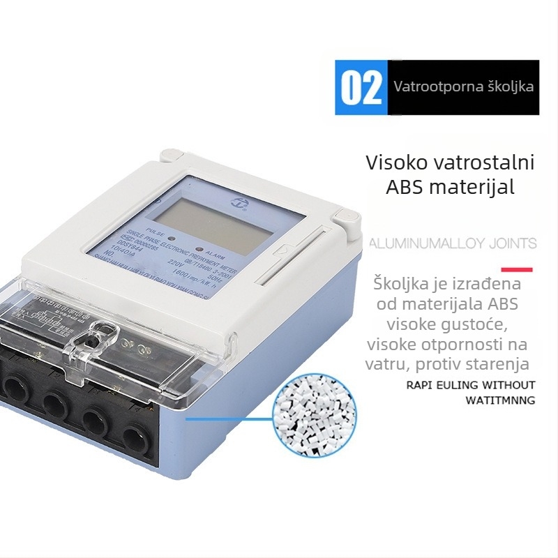 Jednofazni pametni elektromjer s karticom za sobe s klima-uređajem