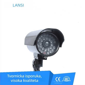 Pistolskog oblika lažna vanjska kamera za nadzor sa bljeskalim svjetlom, 3MP/2K, ABS kućište