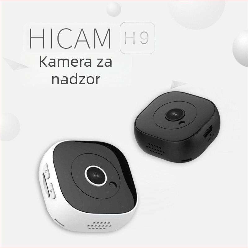 H9 bežična Wi‑Fi kamera s infracrvenim noćnim vidom, 1080P, daljinsko praćenje putem mobitela