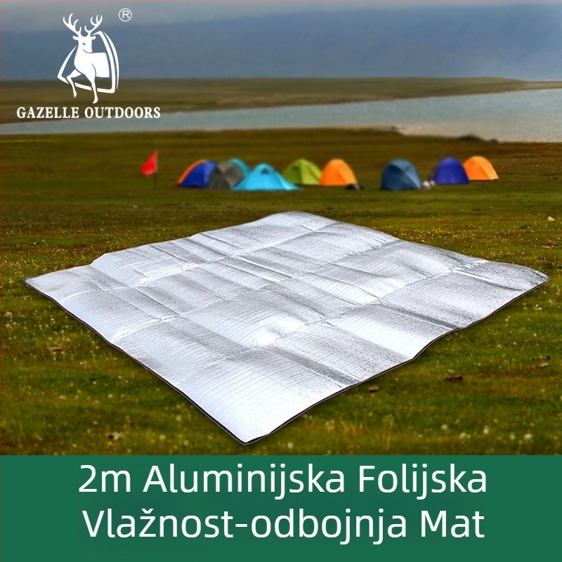 Vanjska podloga za zaštitu od vlage s aluminijskom folijom EVA, Hui Antelope, 0,5 kg, za 3–4 osobe, za piknik i kampiranje