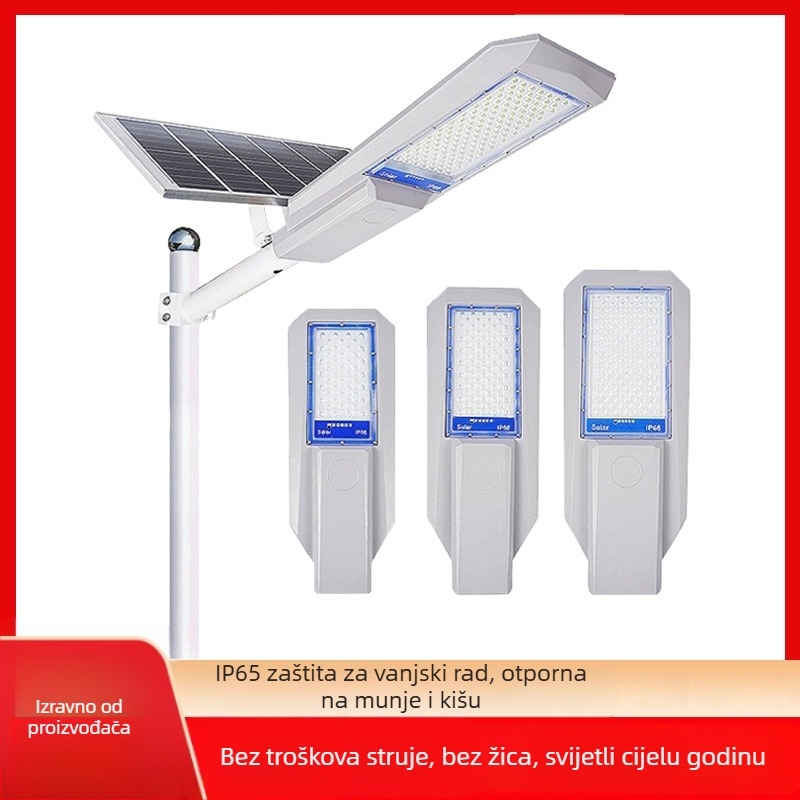 Ocean solarna ulična svjetiljka IP65 vodootporna, 100W, 6V, 12–16 sati osvjetljenja