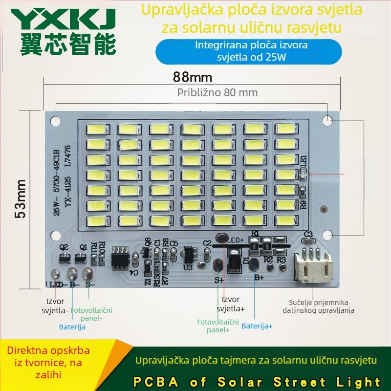 Solarna LED pločica za reflektor i upravljačku ploču za ulično rasvjetu – ploča izvora svjetla, visoka učinkovitost