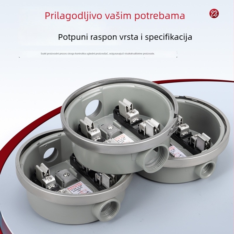 Okružna baza elektromera 100A od čistog aluminija, plug-in verzija
