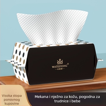 Jednokratna pamučna krpa za lice, debela i meka, za čišćenje i uklanjanje šminke