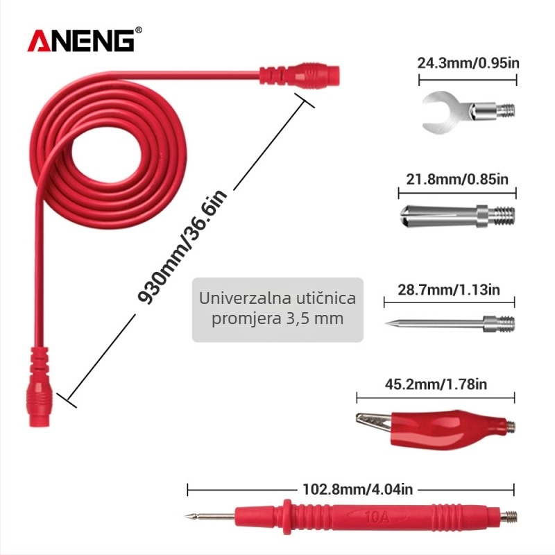 ANENG PT1020 višenamjenski električni tester-olovka sa zamjenjivim vrhovima – za električnu inspekciju i održavanje