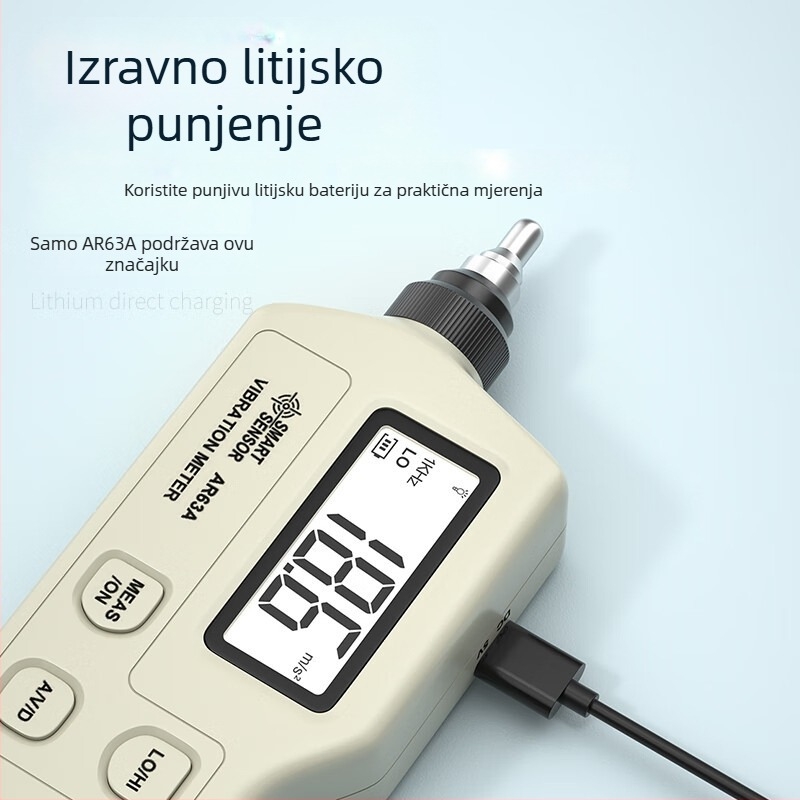 Xima Prijenosni visoko precizan mjerač vibracija AS63A za dijagnostiku motornih i mehaničkih kvarova