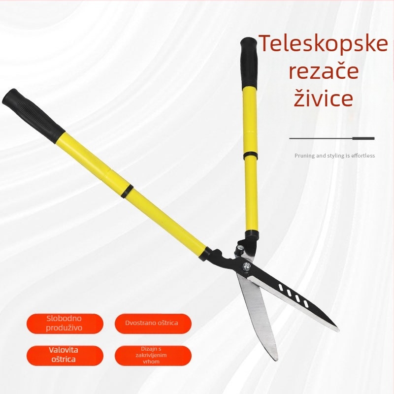 Vrtne škare za rezanje s teleskopskim dizajnom – za rezanje grančica i živica – Respecting