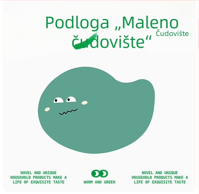 Slatka zabavna podloga za kupaonu, kreativni dizajn, upija vodu i brzo se suši, izdržljiva podloga od diatomita