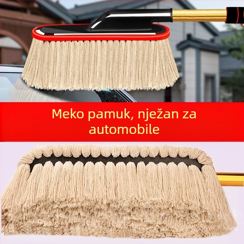 Četka za vosak za automobil; aluminijski držač; vlakna pamuka; Mayrich marka; privatna etiketa i prilagodba dostupni