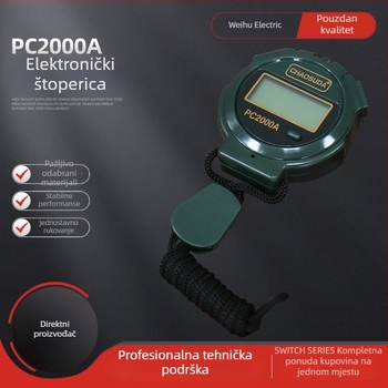 PC2000A elektronička štoperica – višenamjenski sportski mjerač vremena, vodootporan za trčanje, gateball i natjecanja