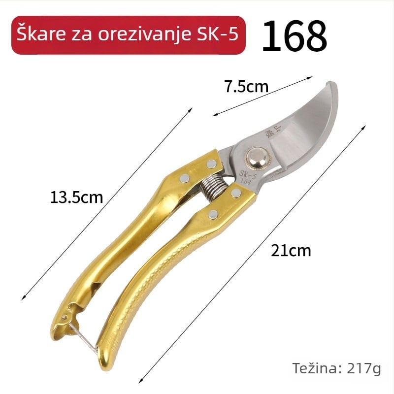 Vrtne kliješta za rezanje voćnih stabala – debele grane, ojačani noževi, visoka tvrdoća (Brand: Yushun)