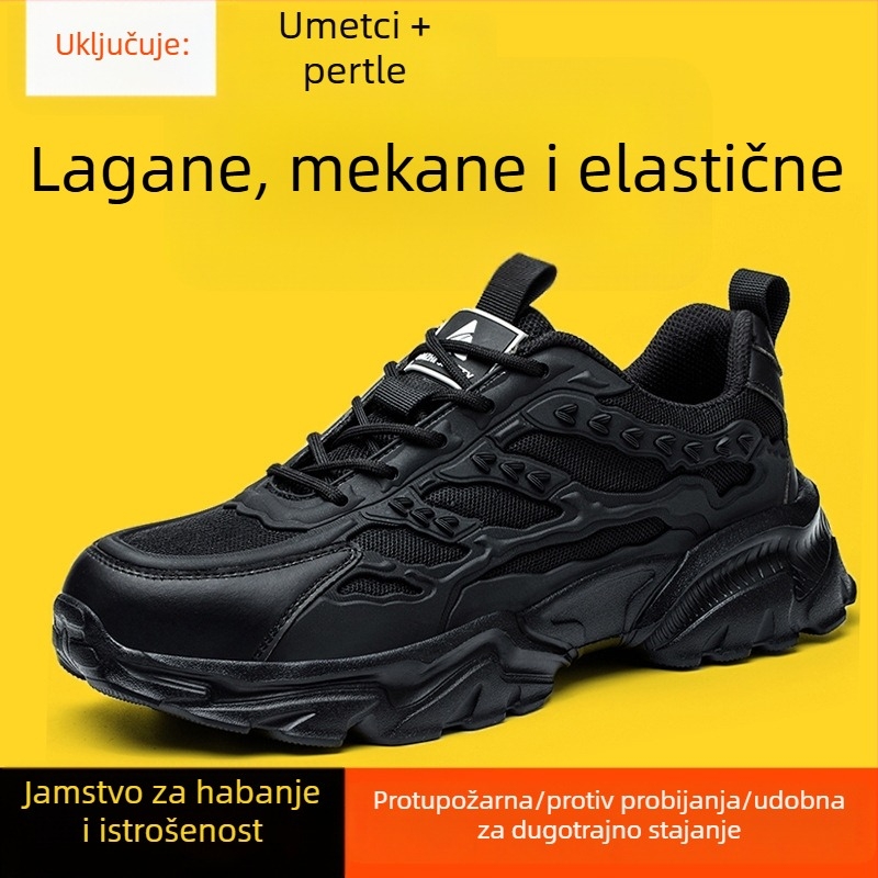 Sigurne radne cipele s zaštitom od udara i perforacije, niski kroj, plastični kapica za prste, mrežasti gornji dio + TPU, izolacija