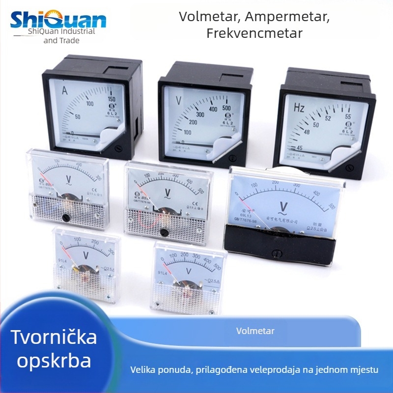 Ampermetar i voltmetar s pokazivačem za benzinski generator
