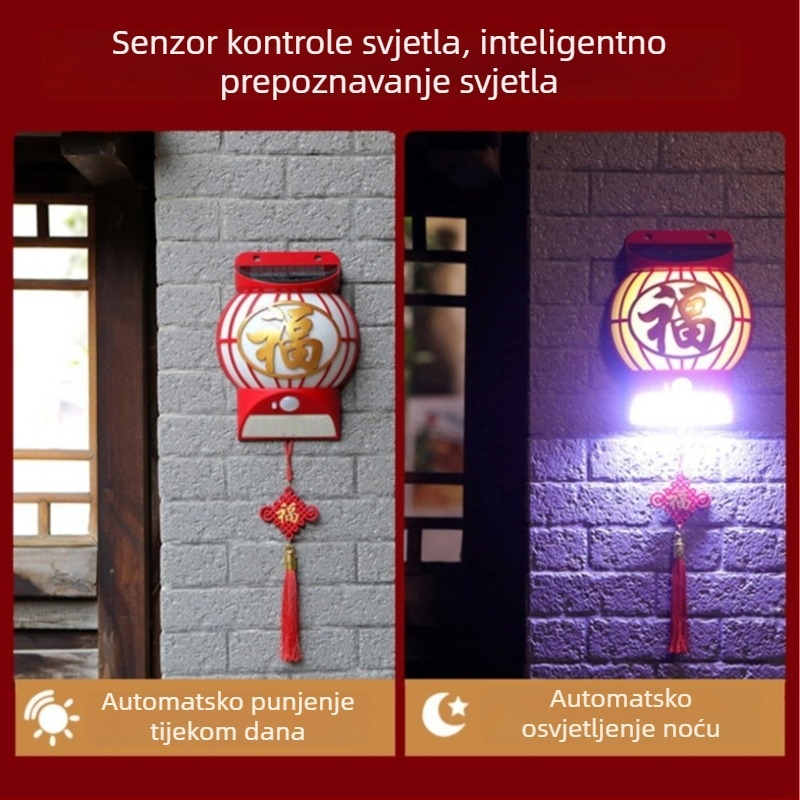 Solarna zidna svjetiljka - LED, 10W, IP44, 6–12 sati rada, model Ccp030