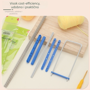 Plastične igle za pletenje, DIY alat – kutija od 10 komada; moderan stil.