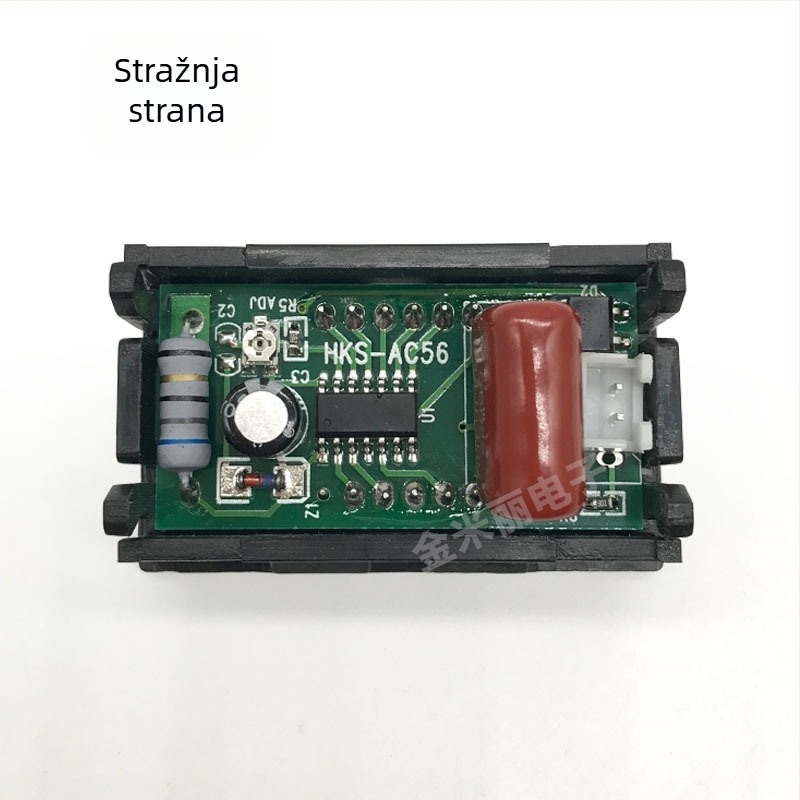AC voltmetar 30–500V za izmjenični napon, LED digitalni zaslon, dvovodični digitalni mjerni modul, kompatibilan s mrežom 220V i 3-faznim 380V, model ACV-500