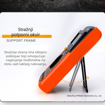 DT9205A digitalni multimetar, visoka preciznost, zaštita od pregrijavanja, profesionalni mjerni instrument za izmjenični tok, raspon 20 mA–20 A, kapacitet 200 mF