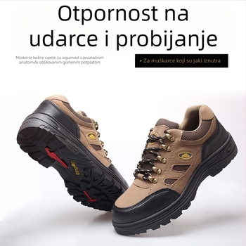 Radne cipele s čeličnom kapom, lagane i prozračne, zaštita od udara i probijanja, za zavarivanje i gradilište