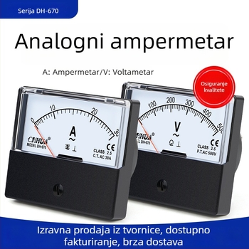 DH-670 Analogne AC ampermetar i voltmetar, glava voltmetra, 10A/20A, 100/5, 450/5
