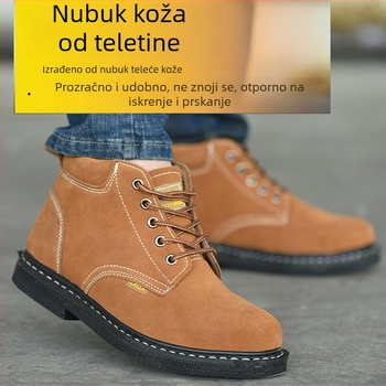 Radne cipele protiv probijanja i udara s čeličnim prstom, izolirane, od semiš kože