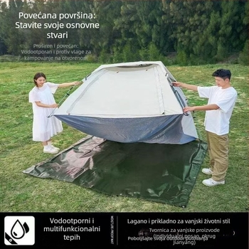 Podložak za šator – staklena vlakna, otporna na vlagu, vodonepropusna, prijenosna za kampiranje