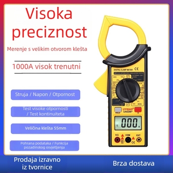 UA6266 kleštni ampermetar — digitalni zaslon, visok protok struje i visok napon, 1000 A / 1000 V