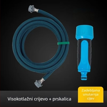 Visokotlačna vodena puška za pranje autom i zalijevanje vrta — set alata s koferom za pohranu; ABS glava, PP drška, domet prskanja 50, za kućnu vanjsku upotrebu