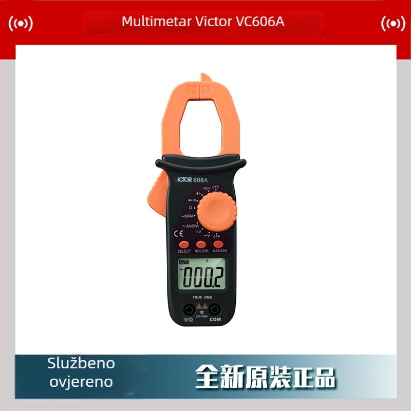 Victor VC606C digitalni ampermetar s kleštima, visoka preciznost, digitalni zaslon, raspon mjerenja 400 A