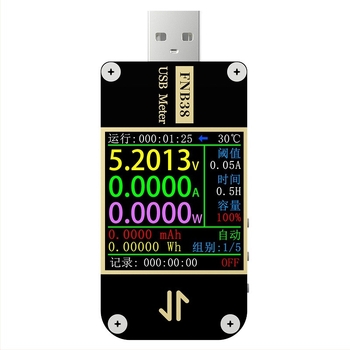 USB mjerni uređaj za napetost i struju FNB38 za testiranje protokola brzog punjenja QC4+, PD3.0, 2.0 PPS (4-24V)