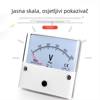 DH-80 analožni ampermetar i voltmetar za izmjeničnu struju, raspon 1A-50A, 30/5-3K/5