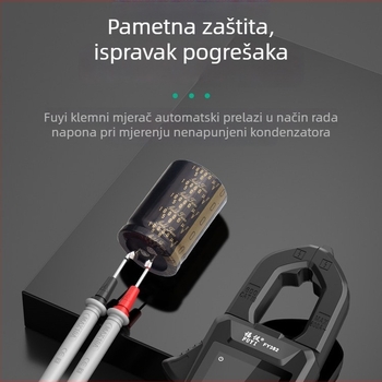 Fuyi FY382 digitalni kleštni mjerač, potpuno automatizirani multimetar, visoka preciznost, višenamjenski